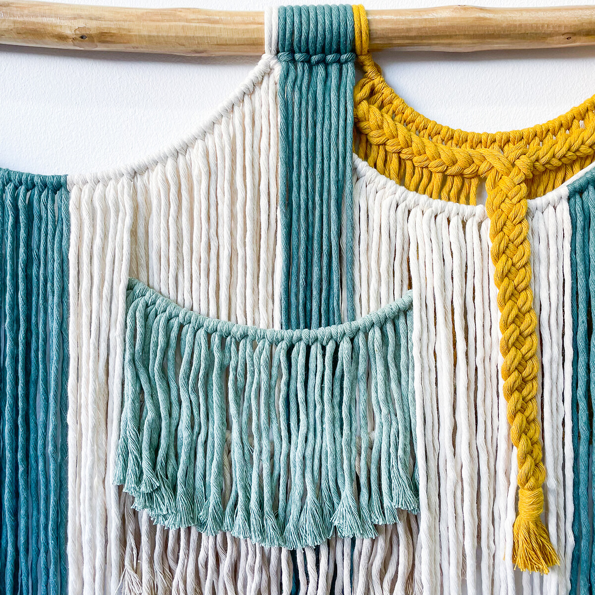 Decoração de parede em macramé FLORESTA #15A, Macramar multicolor, MACRAMAR