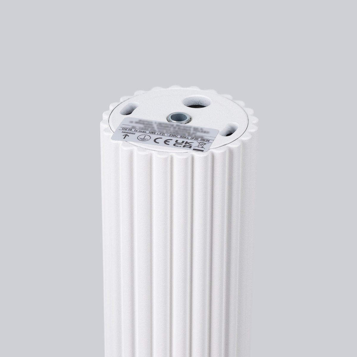 Plafonnier Aluminium Blanc GU10 1 Karbon 20 blanc, EDEN