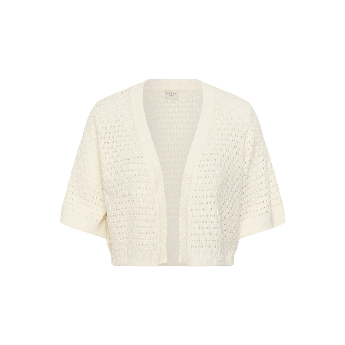 Cardigan à tricot blanc chalk, KAFFE CURVE
