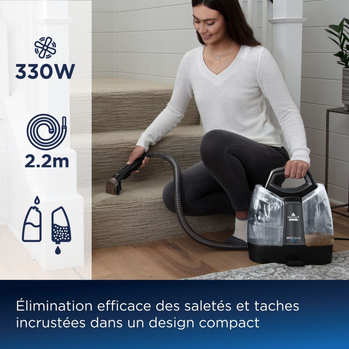 Nettoyeur détacheur Spotclean Plus 3724N noir, BISSELL