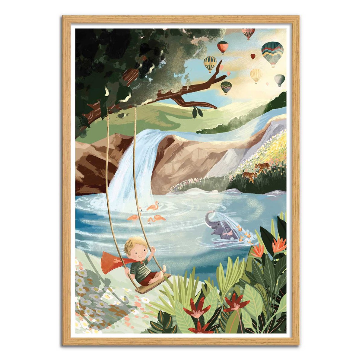 Affiche d'art - Swingset Dreams - Goed Blauw affiche d'art, WALL EDITIONS
