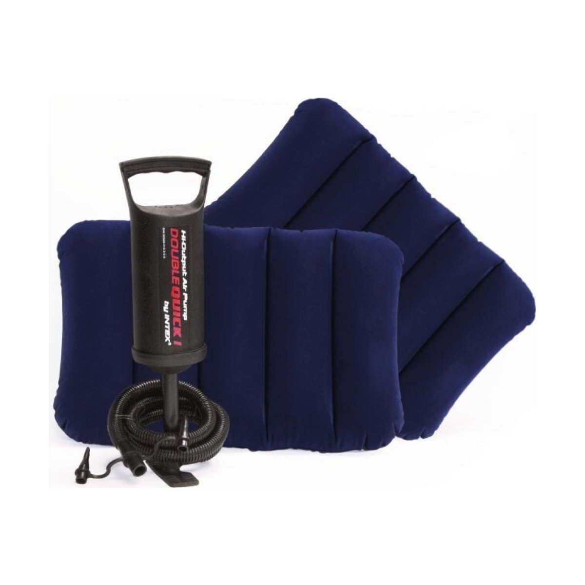 Matelas gonflable Classic Downy Large bleu et noir, INTEX