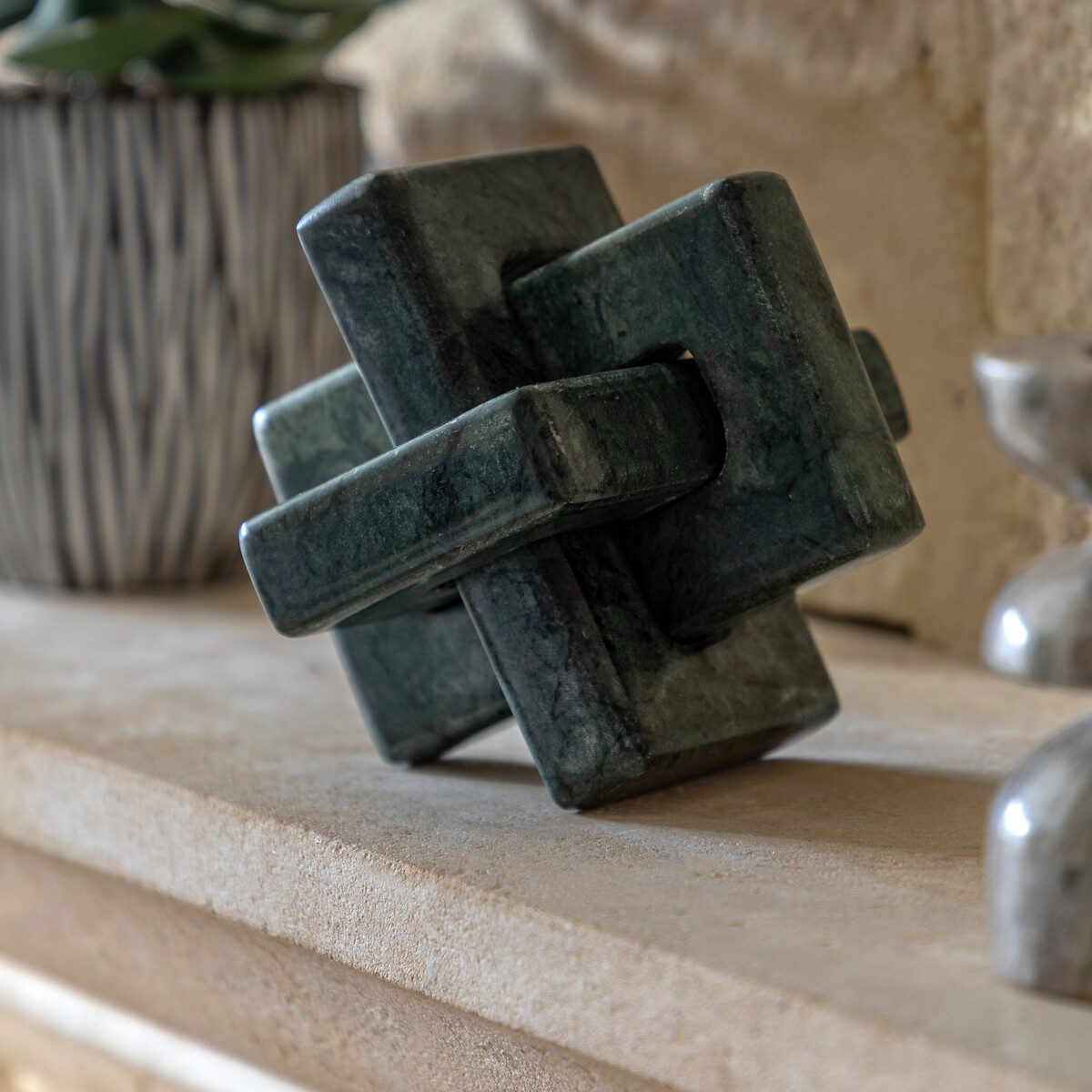 Amadora Decorative Marble Square Link green, SO'HOME