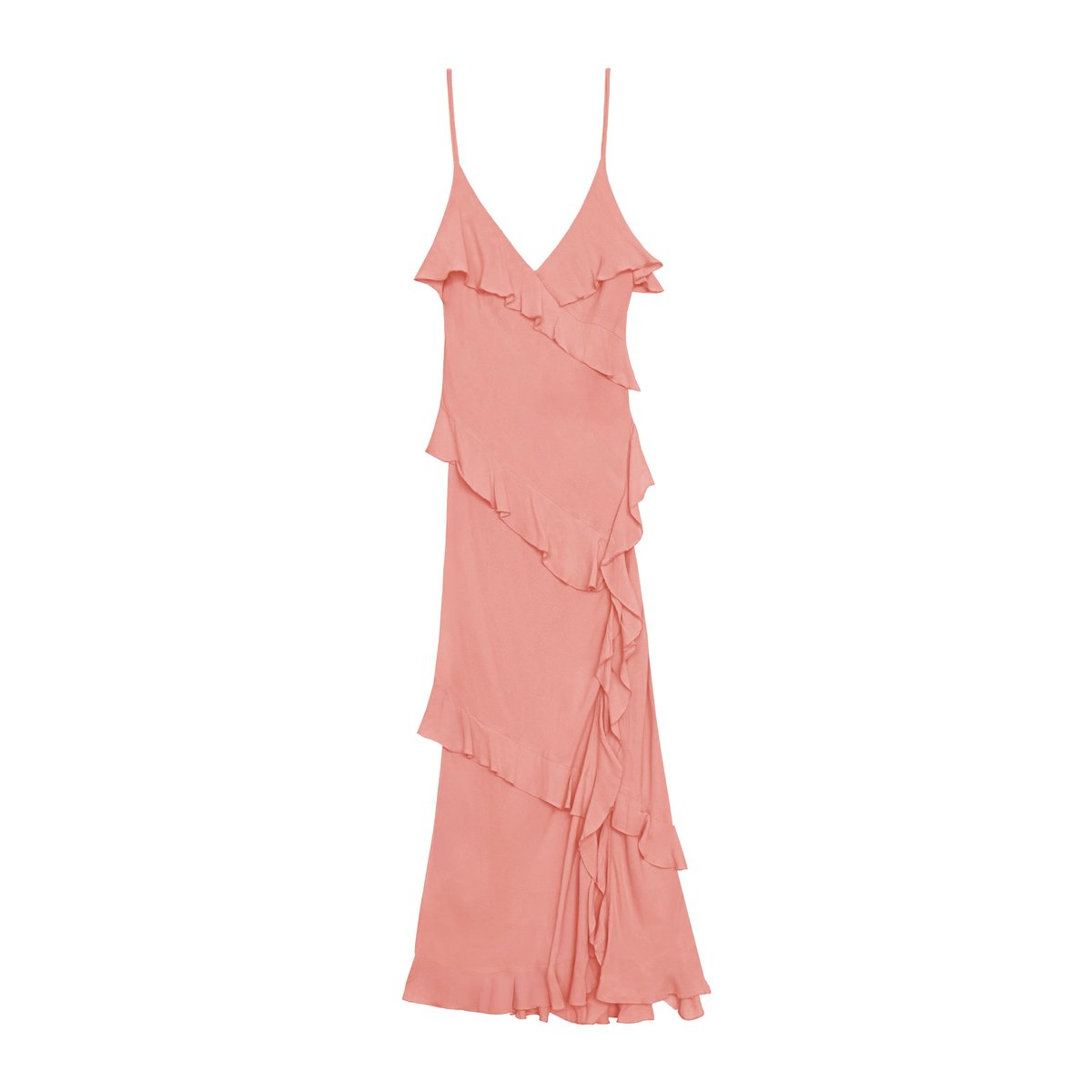 Robe longue fluide uni ROSILDA 40-rose, LA PETITE ETOILE