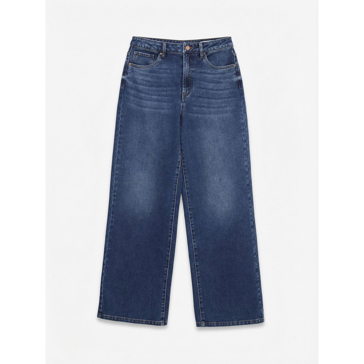 Jean À Coupe Large dark blue denim, VERO MODA
