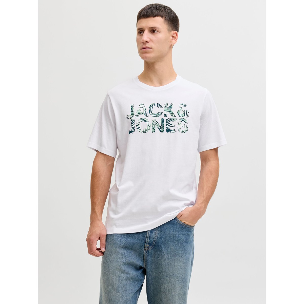 T-Shirt white, JACK & JONES