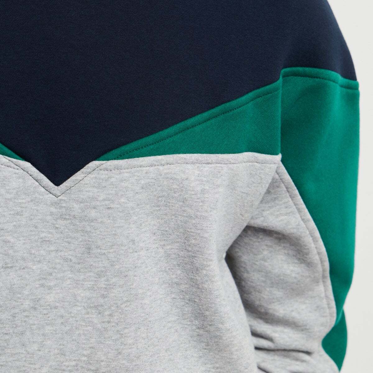 Sweat À Col Montant Color Block gris chine, PEPE JEANS