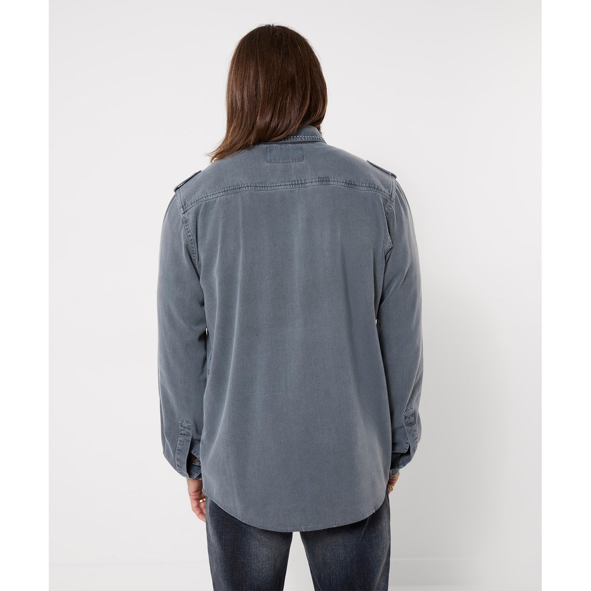 Chemise Militaire Personnalisée Commandement gris, JOE BROWNS