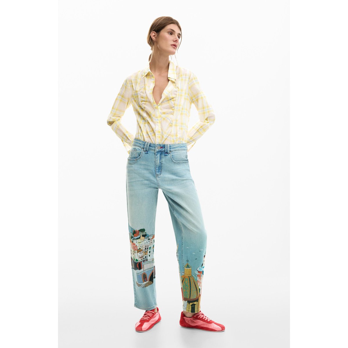 Jean Amalfi balloon bleu clair, DESIGUAL