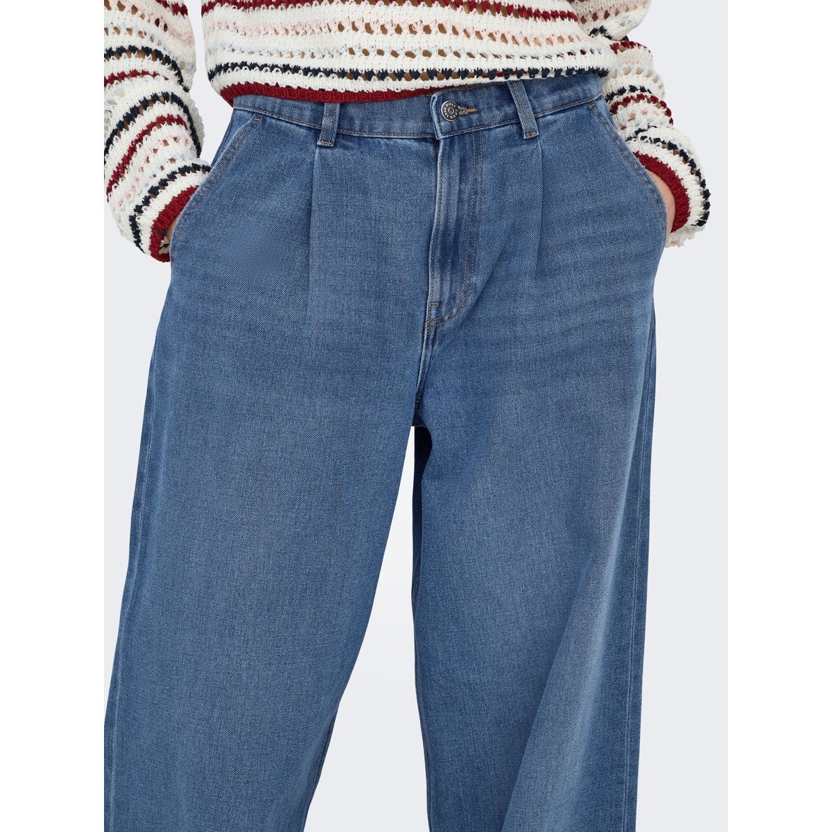 Jean À Jambe Large medium blue denim, ONLY