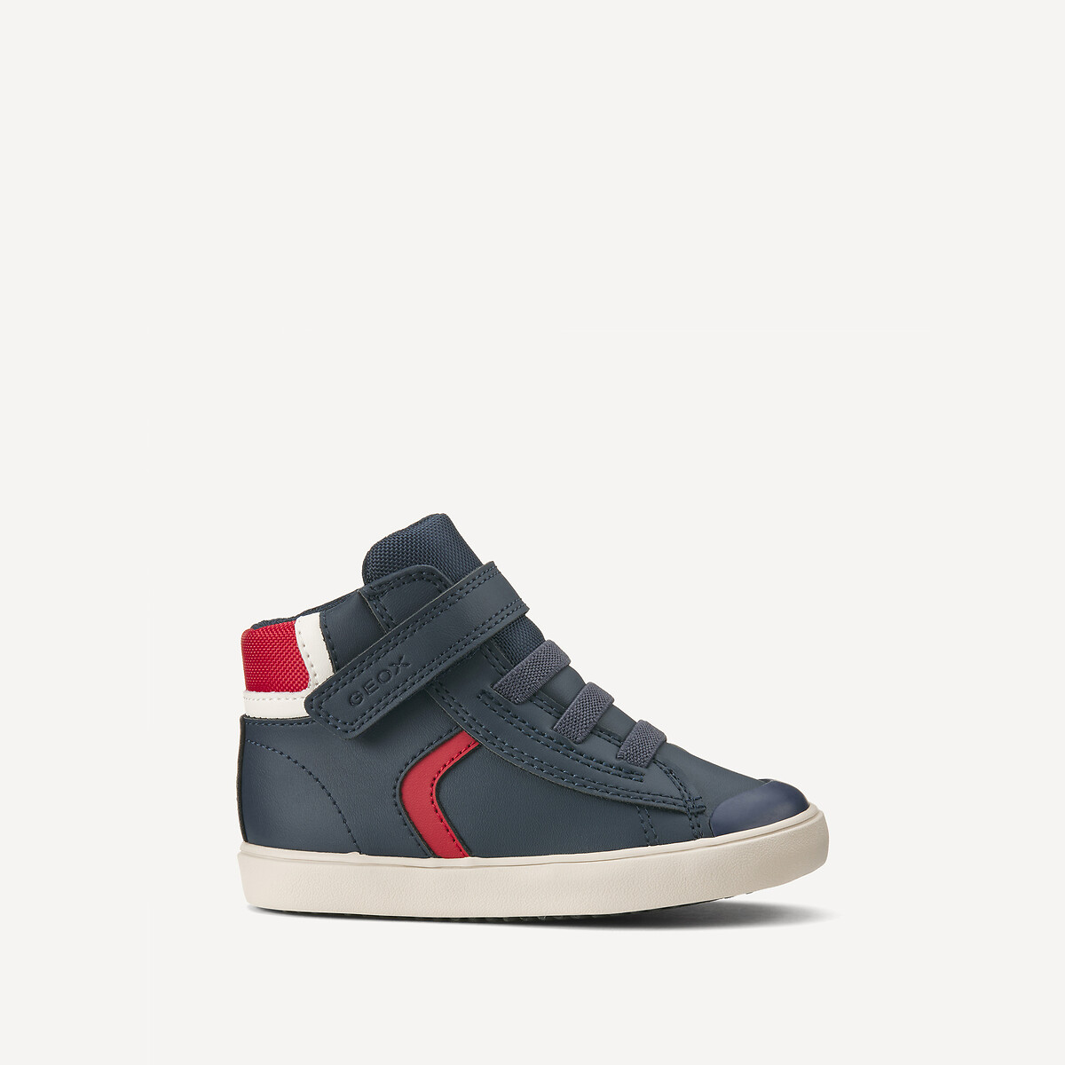 Gisli Breathable High Top Trainers navy blue/red, GEOX