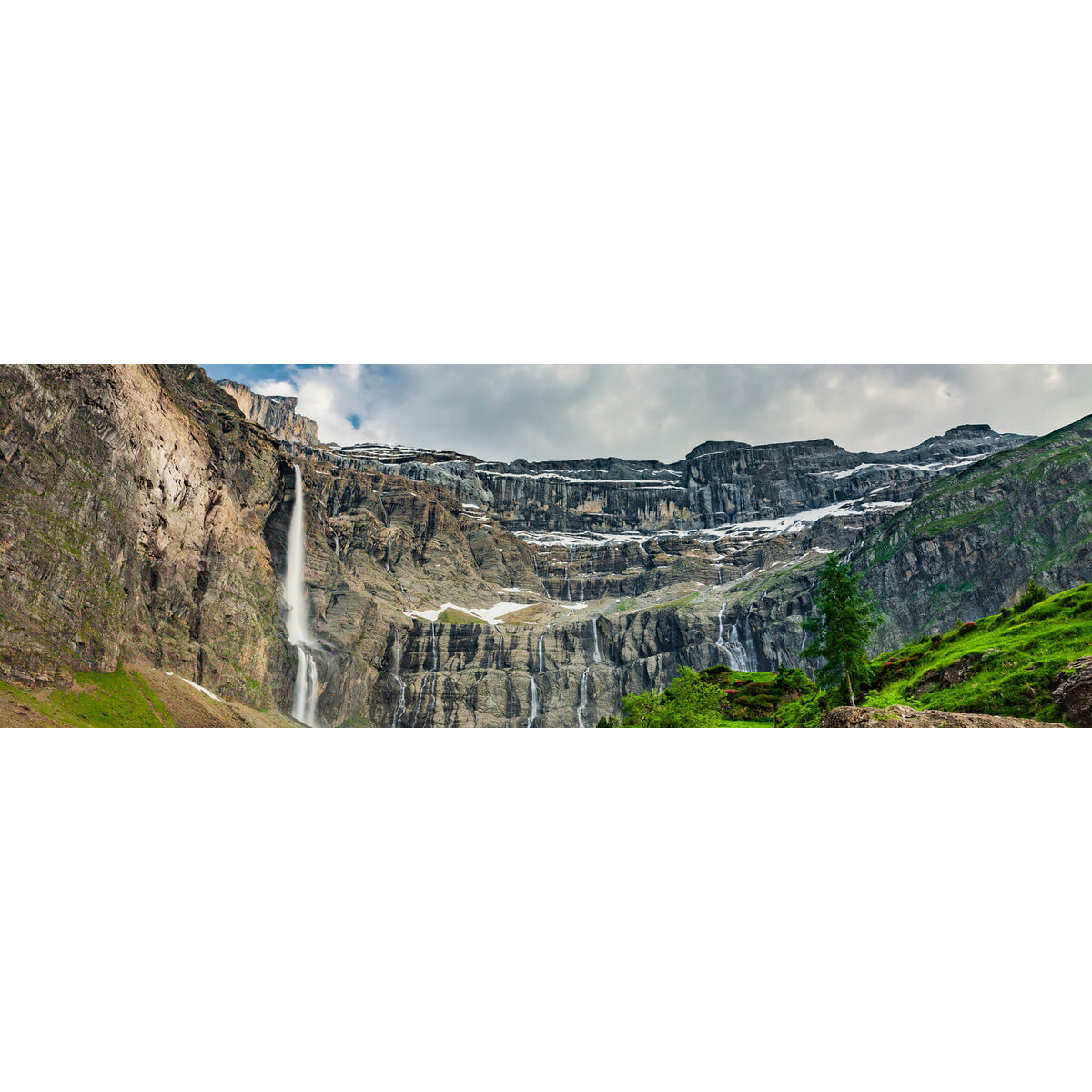 Tableau Mural Cascade Gavarnie CASCADE tableaux sur toile-gris, CEANOTHE