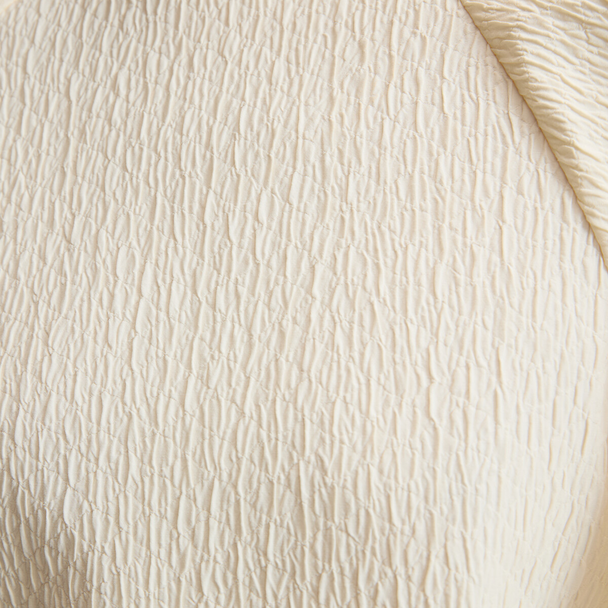 Robe courte manches courtes bouffantes ivoire, LA REDOUTE COLLECTIONS