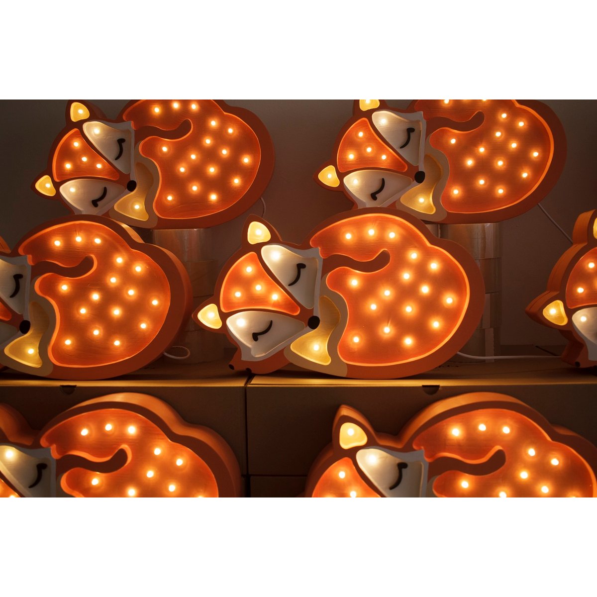 Lampe Veilleuse Renard orange, LITTLE LIGHTS