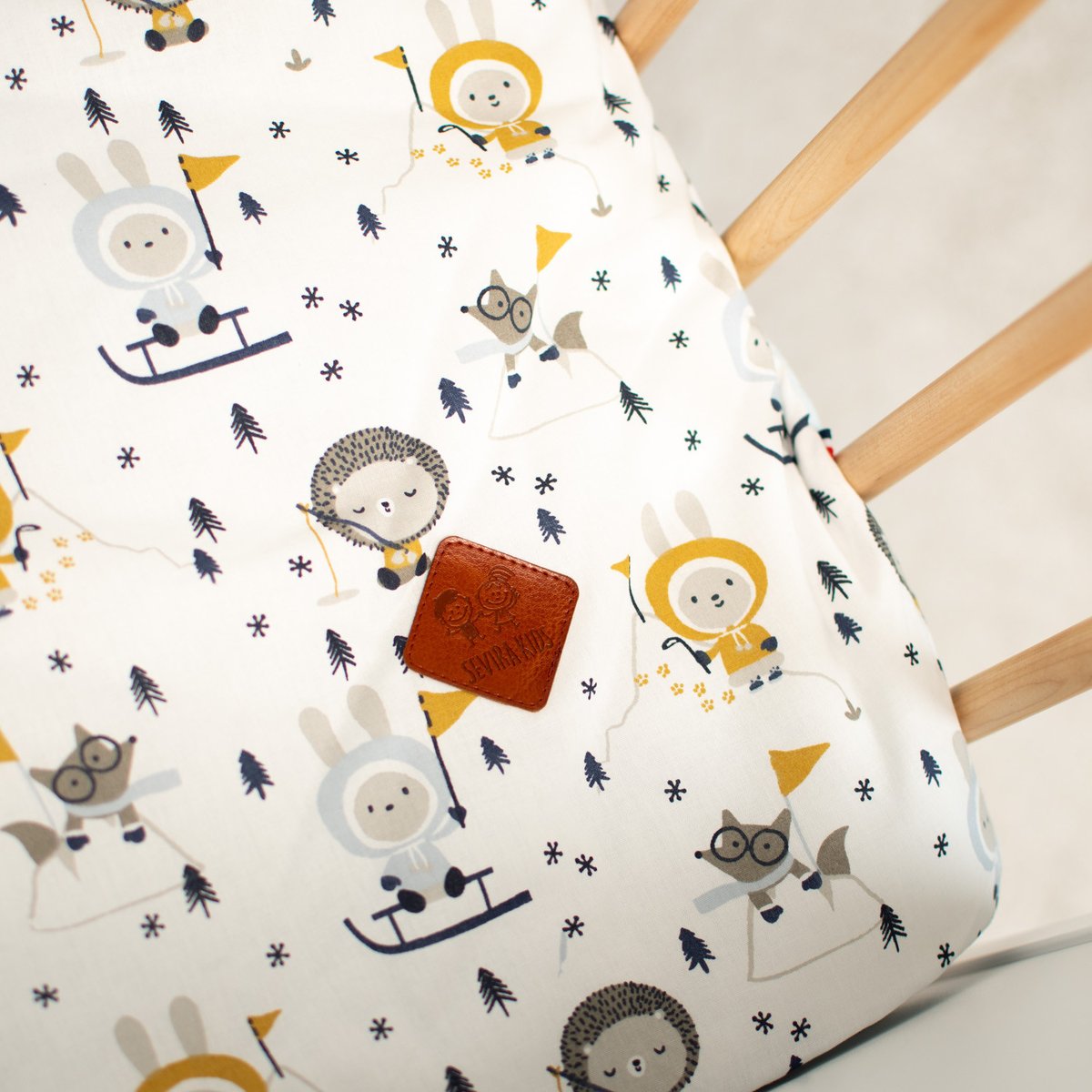 Couverture réversible en minky ELI ESKIMO eskimo, bleu, SEVIRA KIDS