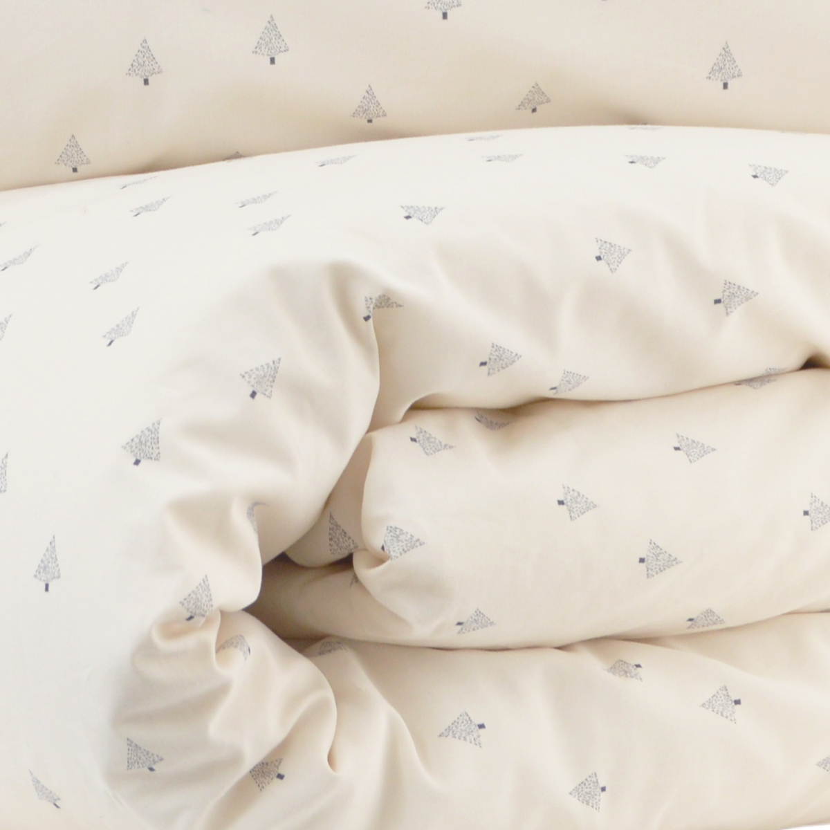 Parure de couette bébé coton bio LOUISON sable, LITTLE CREVETTE