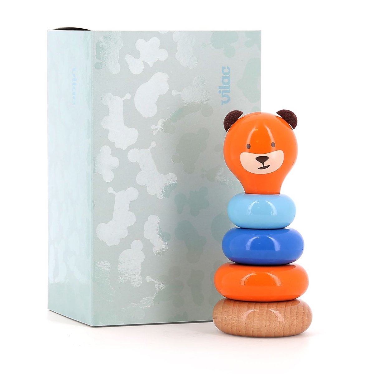 Empilable Marcel l'ours orange, VILAC