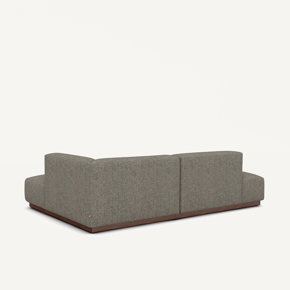 Sofá esquinero recto de tweed, JACOPO capuchino, AM.PM