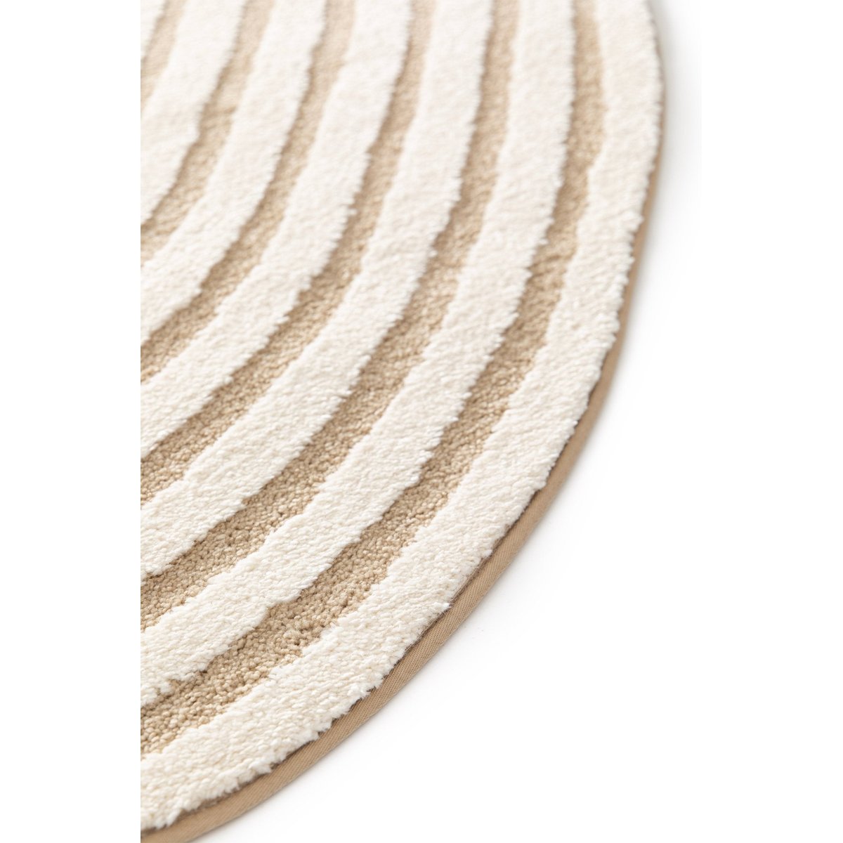 Tapis avec effet relief doux et confortable AEON beige sable, AFK LIVING
