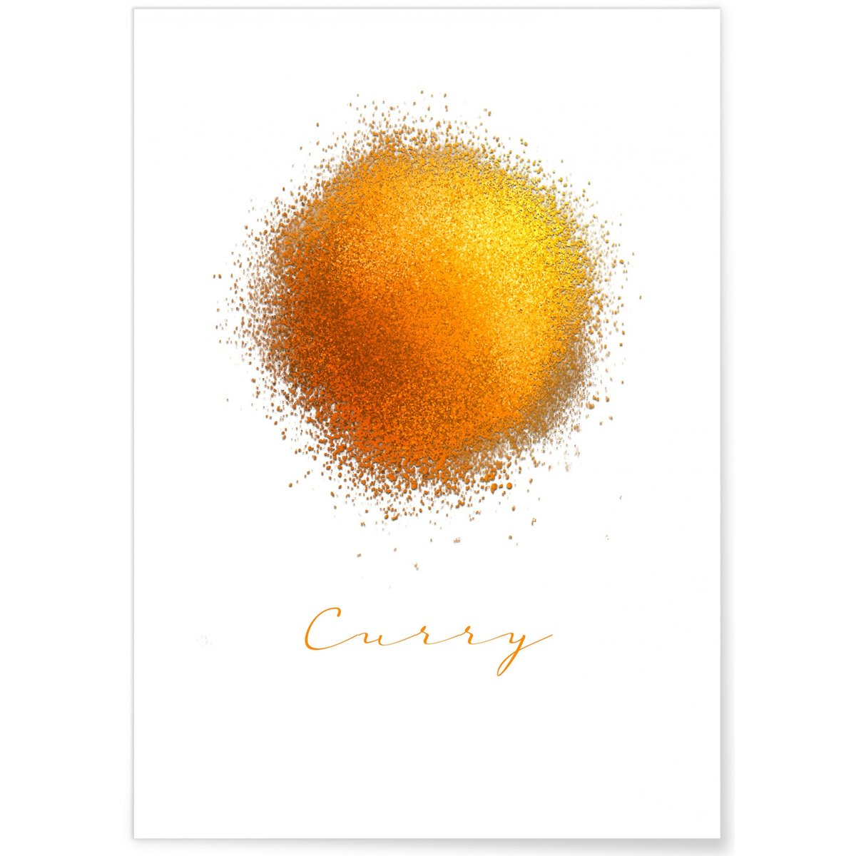 Affiche Curry blanc, L'AFFICHERIE