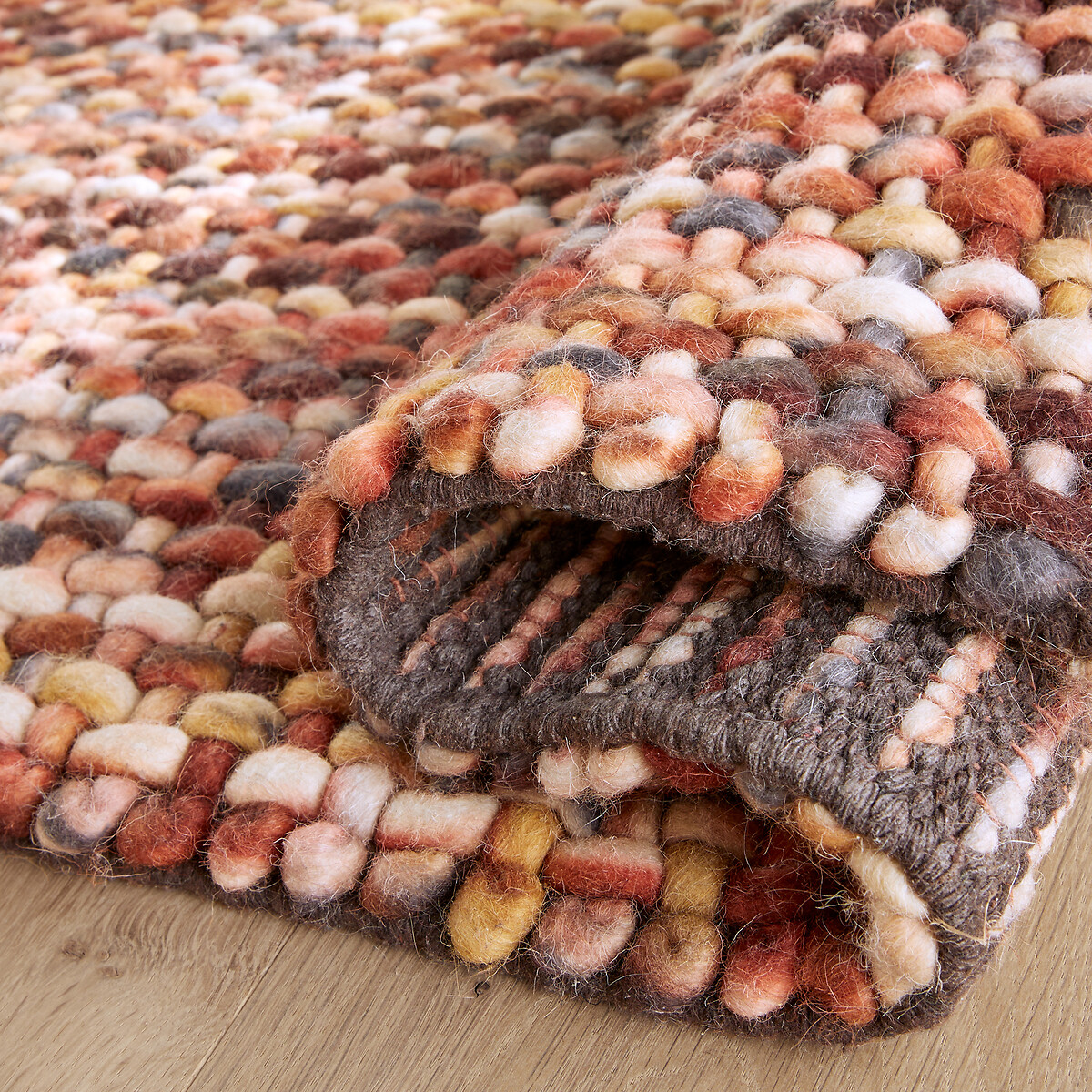 Mutanya Hand Woven 100% Wool XL Rug terracotta, AM.PM