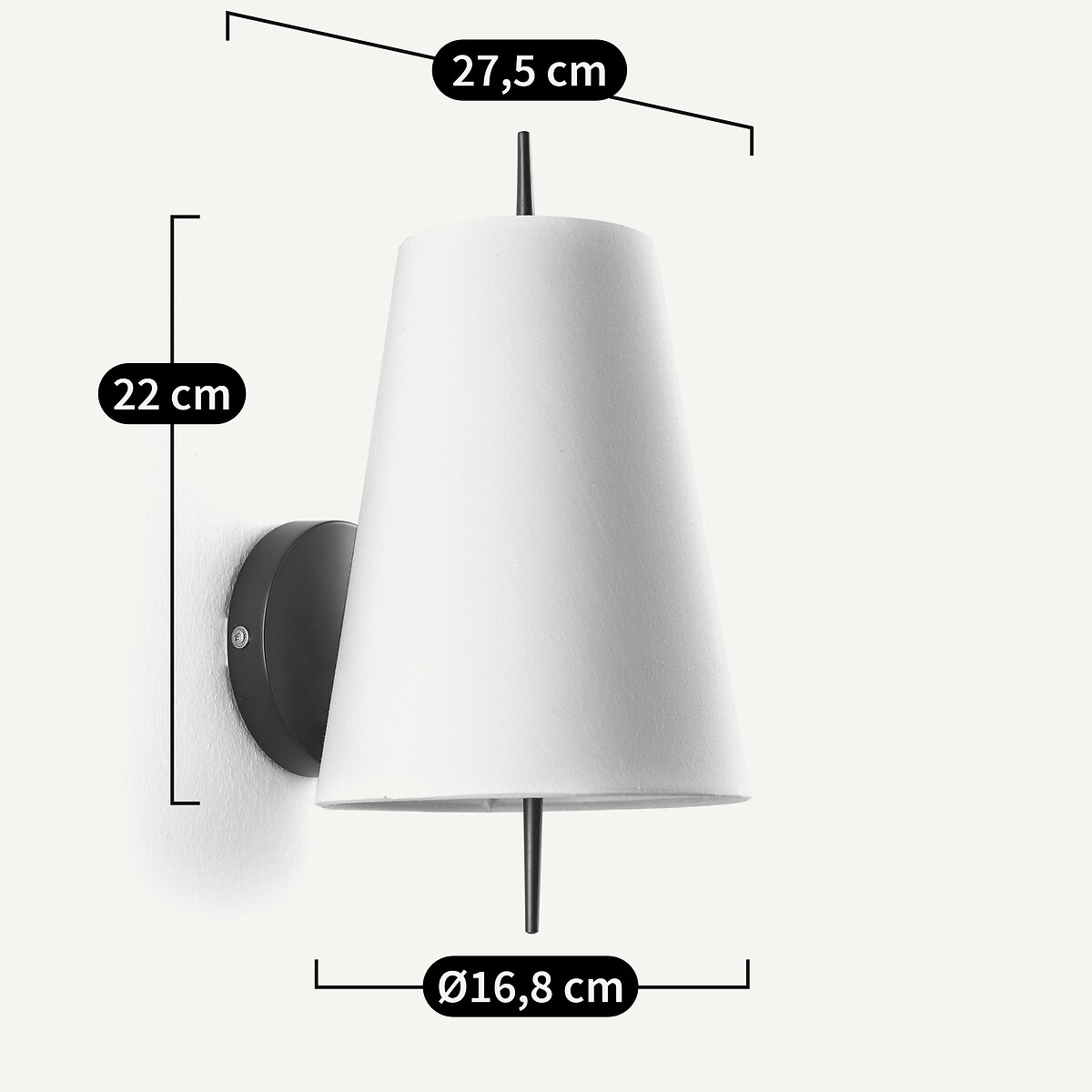 Wandlamp, Jouanico wit, AM.PM