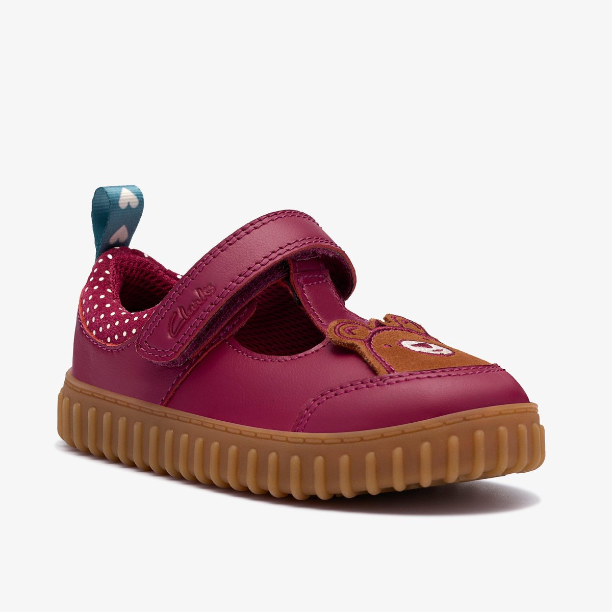Escarpins Cuir COVE GLOW T rouge, CLARKS