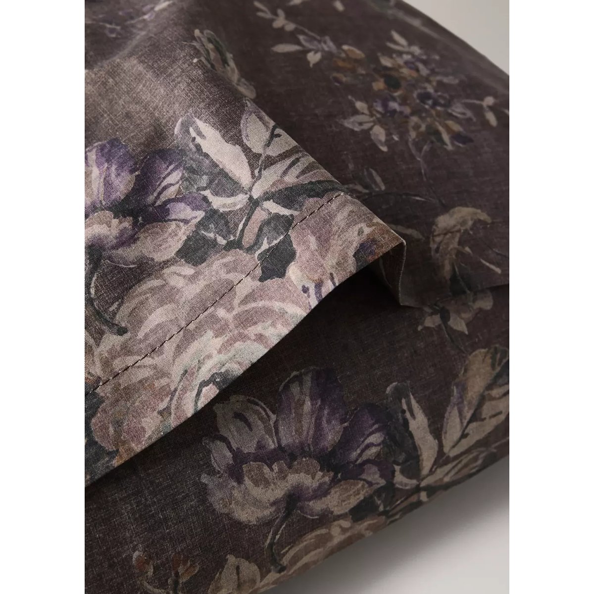 Taie d’oreiller à imprimé floral 50x75 cm marron, MANGO HOME