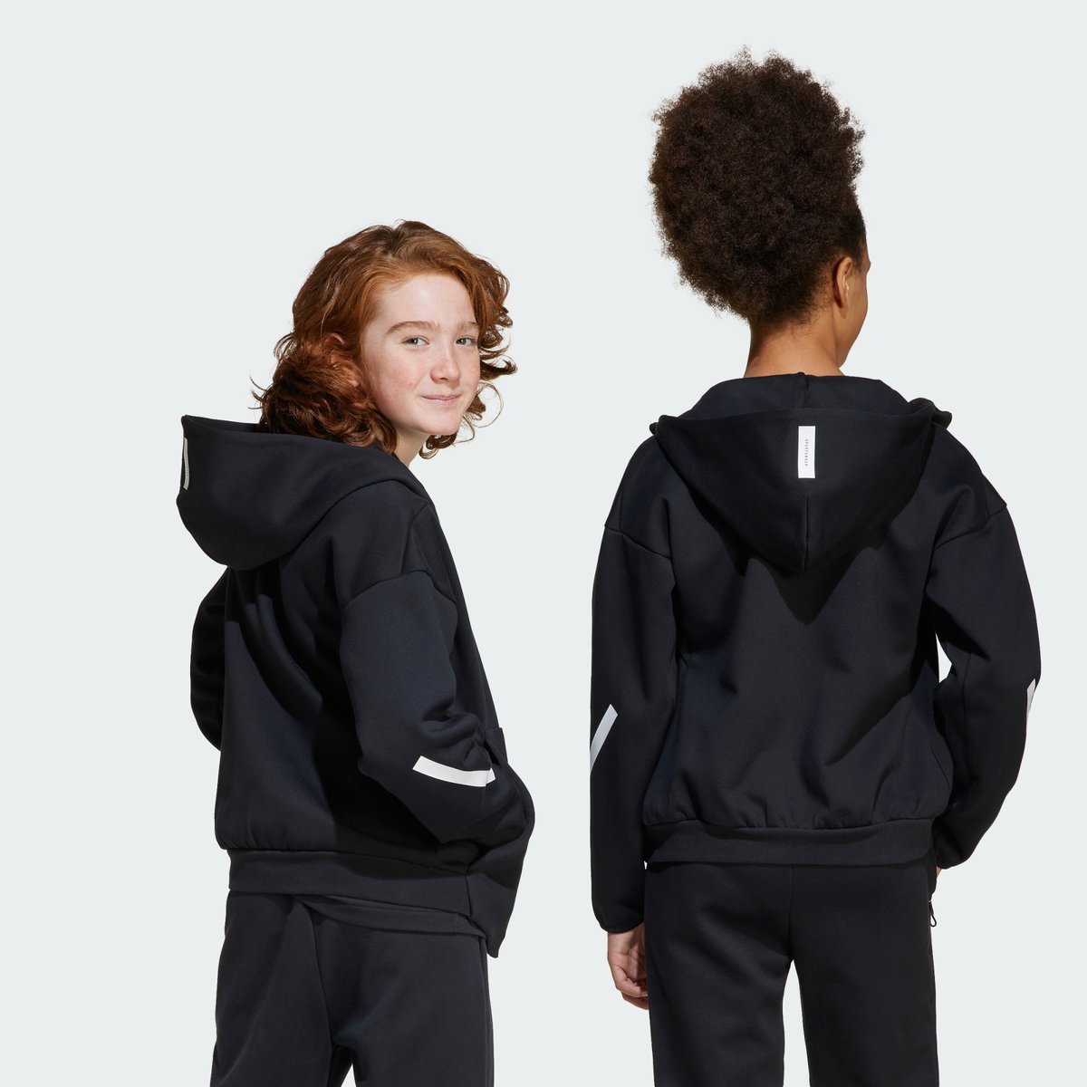 Veste De Survêtement À Capuche Entièrement Zippée Adidas Z.n.e. Veste De Survêtement À Capuche Entièrement Zippée Adidas Z.n.e. black / white, ADIDAS SPORTSWEAR