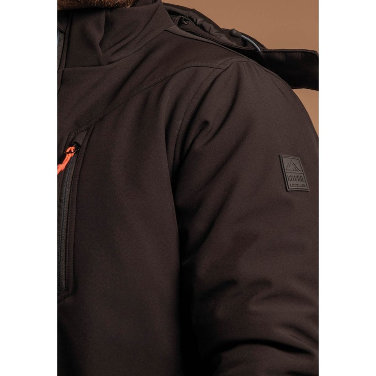 Parka A Capuche Zumilan noir, RITCHIE