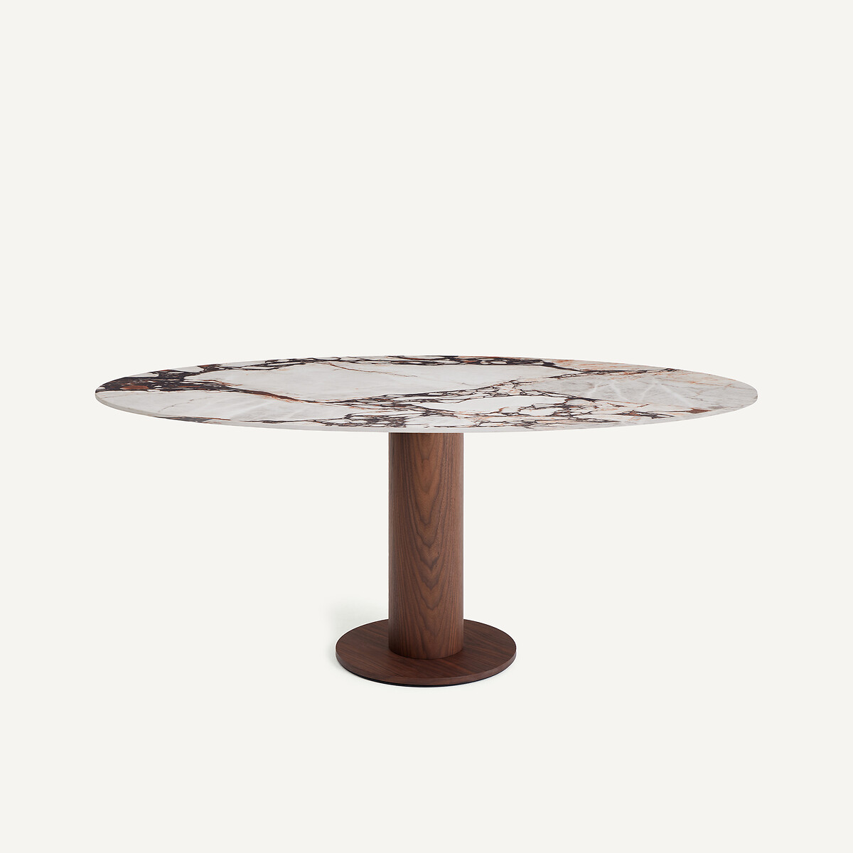 Plateau de table ellipse, en céramique, longueur 170 cm, ELIPSO céramique marbre brique, AM.PM