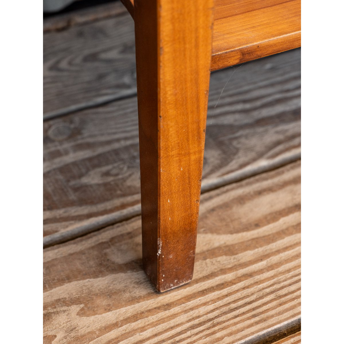 Longue console en bois Francine N°1123 - Bon état bois foncé, DEBONGOUT