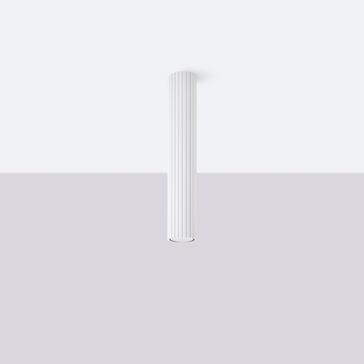Plafonnier Aluminium Blanc GU10 1 Karbon 40 blanc, EDEN