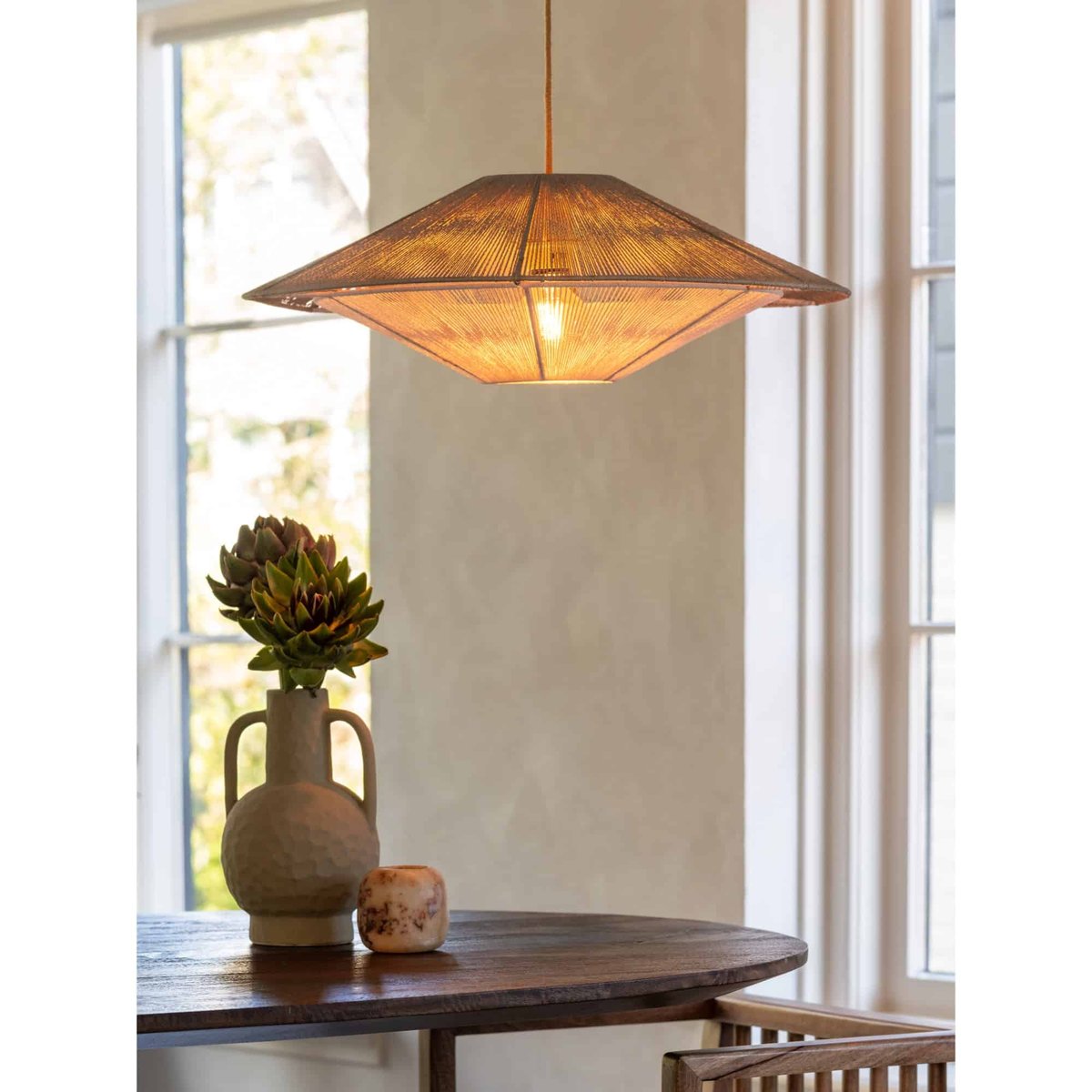 Lampe Suspendue Métal LUMBINI beige, GOOD & MOJO
