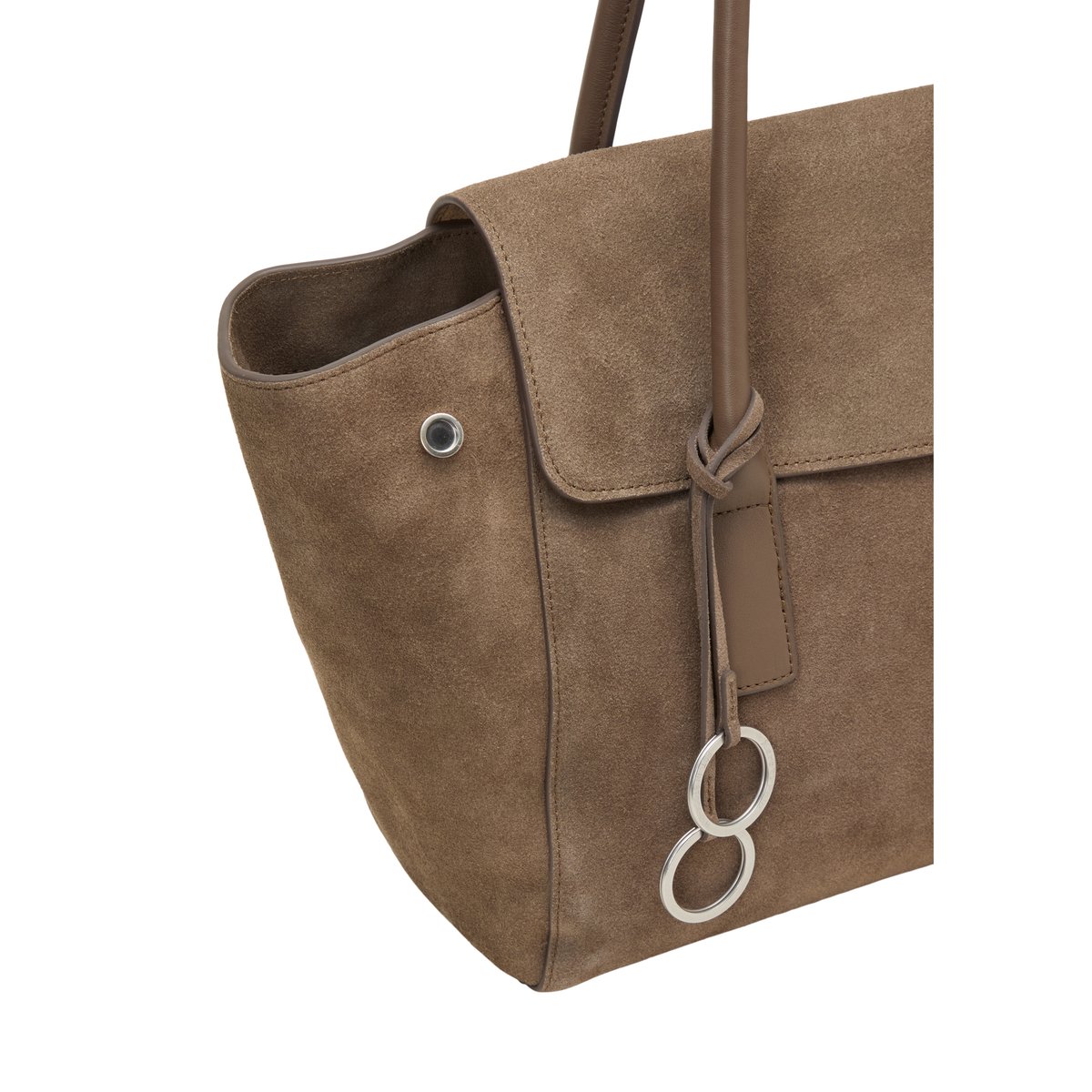 Sac cabas modèle Gaby, grand format en cuir de vachette de qualité supérieure marron clair, MARC O'POLO