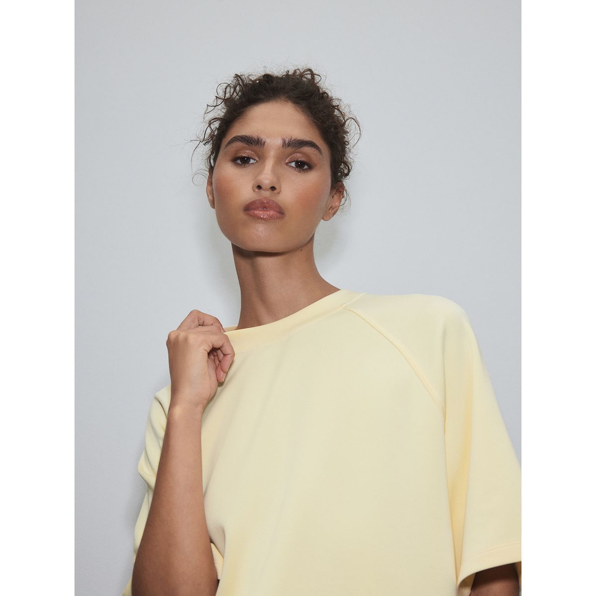 T-shirt de sport oversize en modal active jaune citron, NEXT
