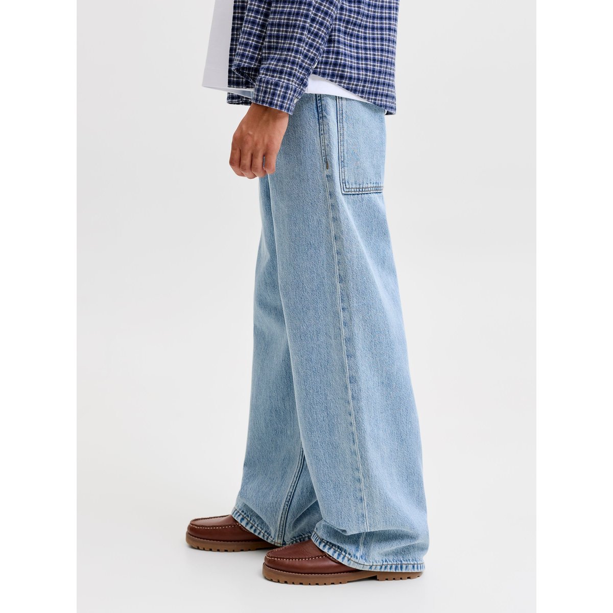 Jean À Coupe Wide blue denim, JACK & JONES JUNIOR