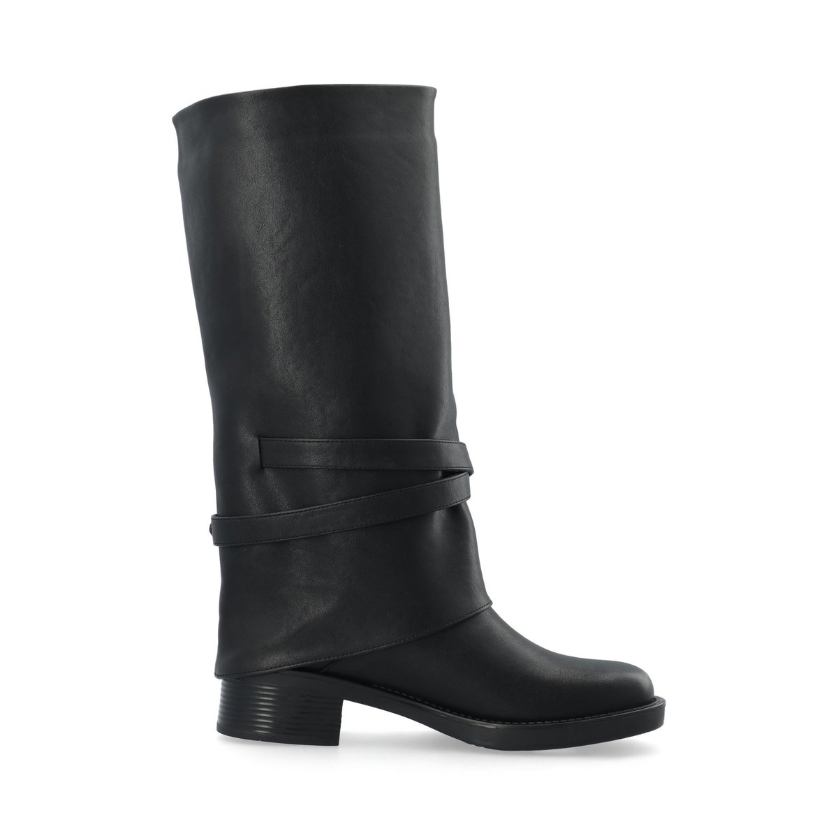 Bottes Au Genou black1, BIANCO