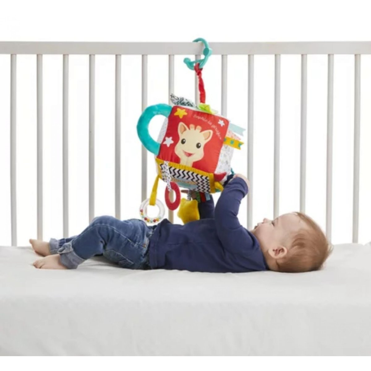 Maxi cube sensoriel multicolore, SOPHIE LA GIRAFE