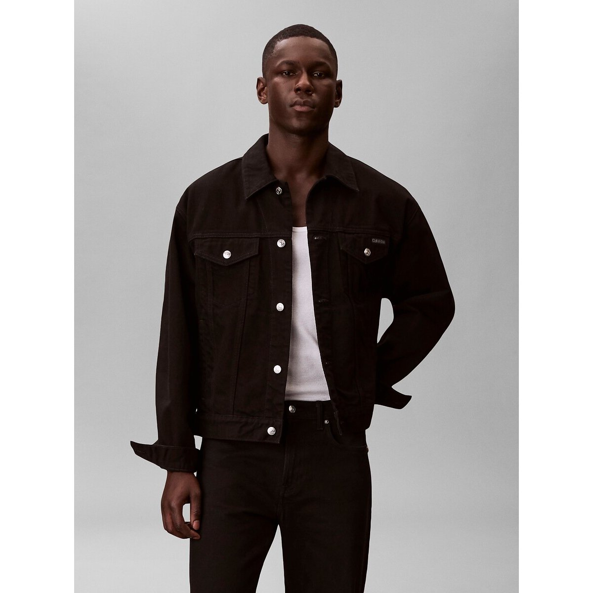 Veste trucker denim classic 90s noir, CALVIN KLEIN JEANS