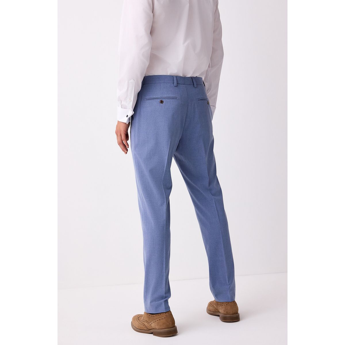 Pantalon de costume stretch bleu, NEXT
