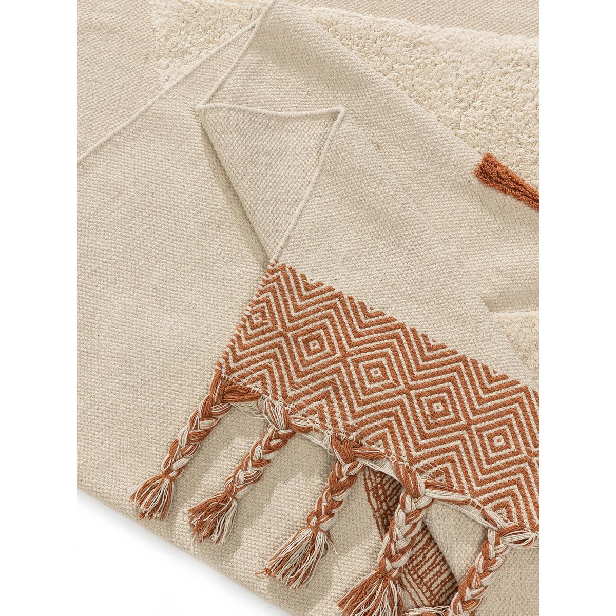 Tapis en coton fait main GIBSON orange, BENUTA