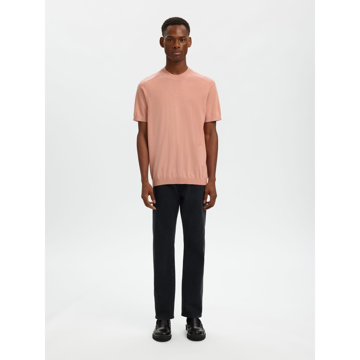 T-Shirt rose dawn, SELECTED