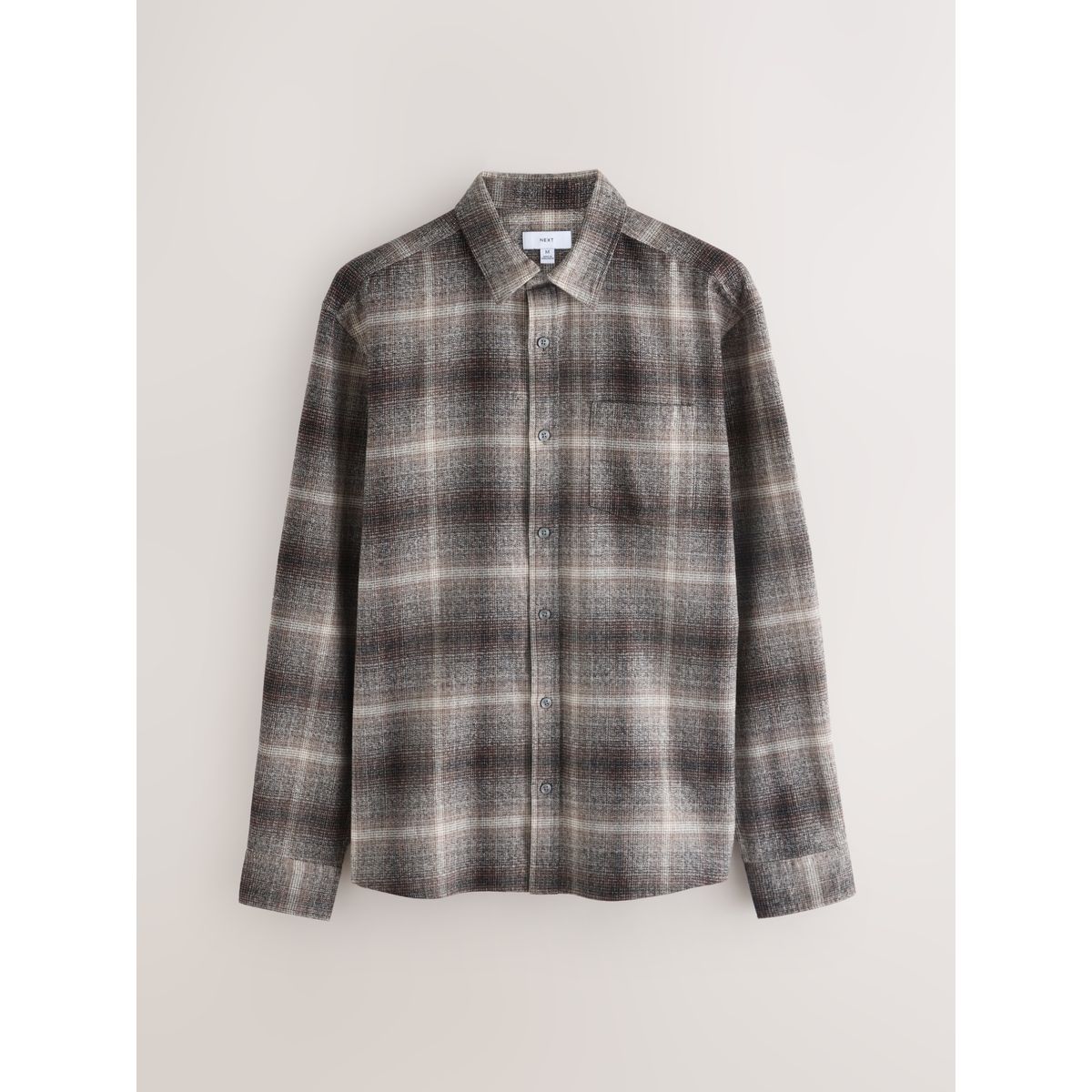 Chemise western à carreaux et manches longues gris, NEXT