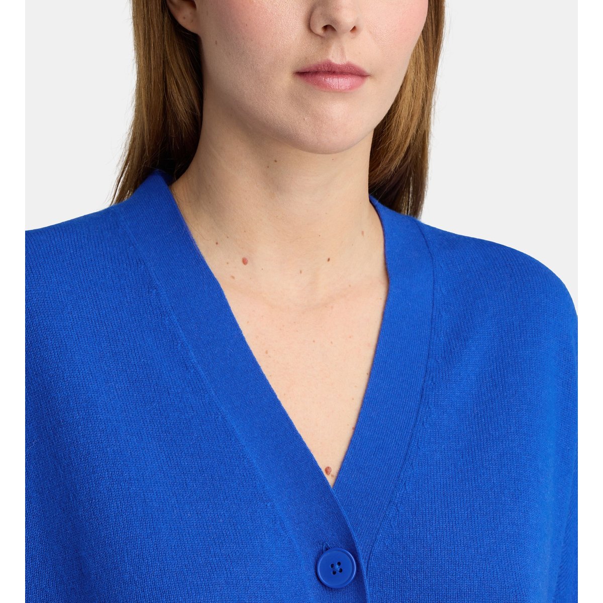 Cardigan court tabiola laine et cachemire responsable bleu vif, GALERIES LAFAYETTE