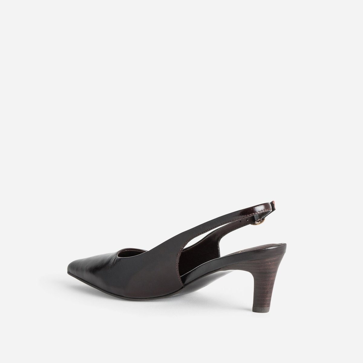 Escarpin en cuir ADELINA chocolat, ERAM