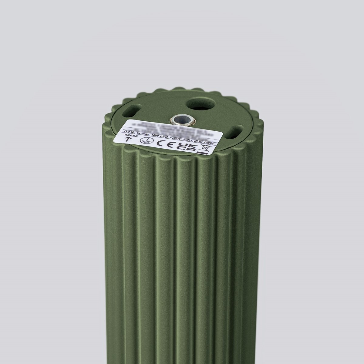 Plafonnier Aluminium Vert Olive GU10 1 Karbon 20 vert, EDEN