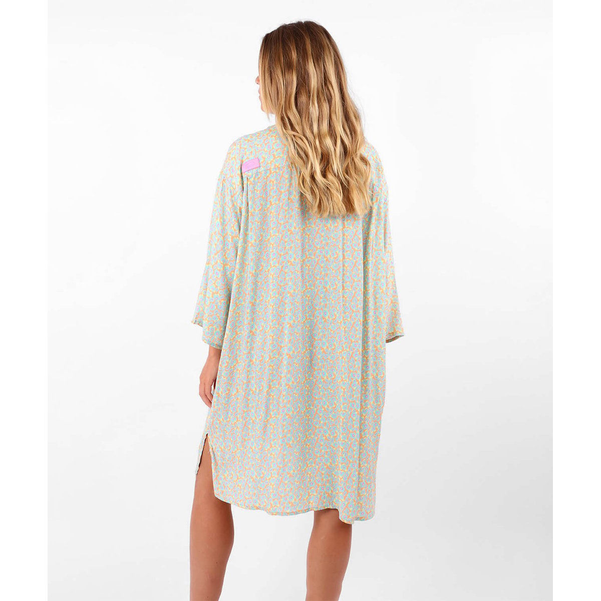Robe chemise imprimée SAUDADE corail, OXBOW