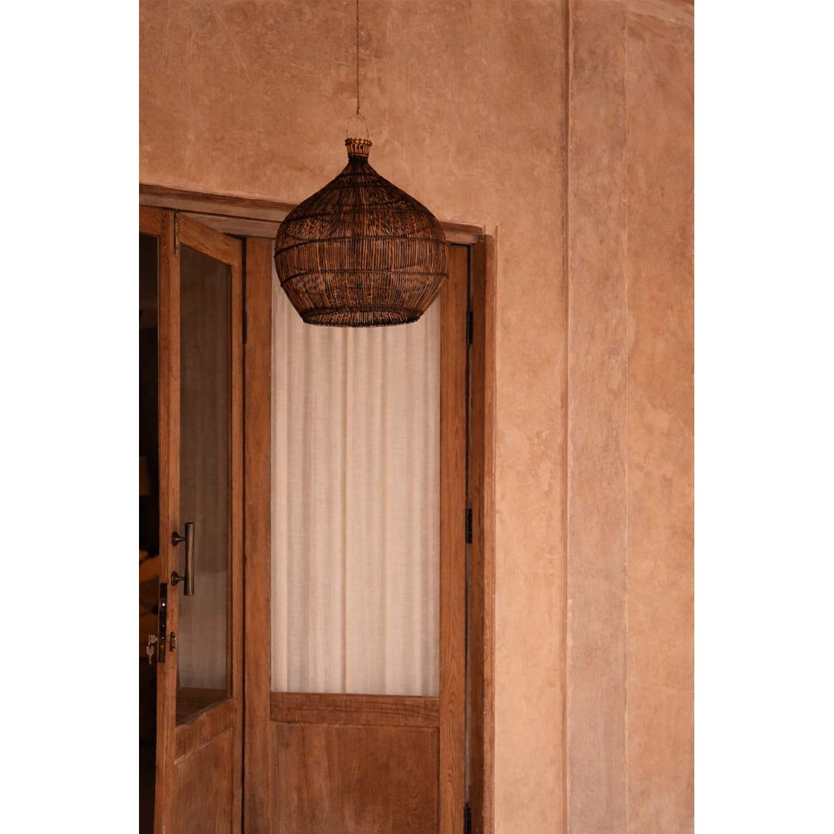 Suspension Noyer DESERT GOURD marron foncé, BAZAR BIZAR