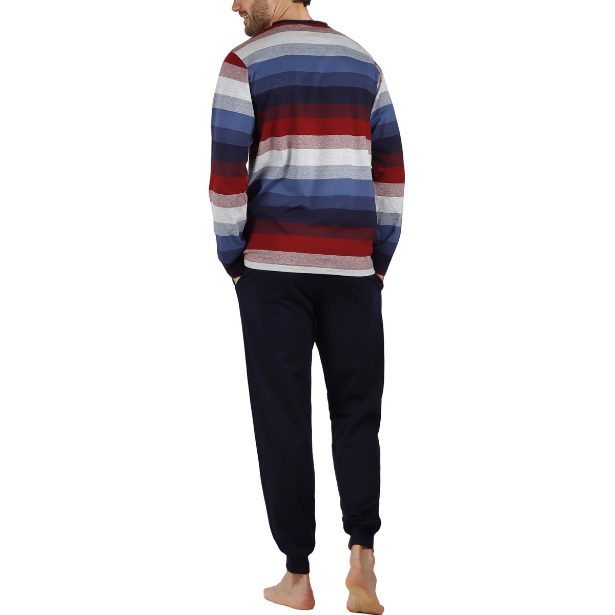 Pyjama pantalon et haut Rayas Sleeper bleu, ADMAS